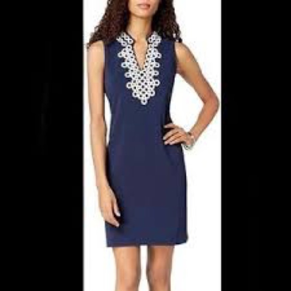 Charter Club Navy Sleeveless Knit Dress - PS